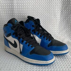 Nike Air Jordan 1 Retro Rare Air Soar Blue Black 705300-400 Size 7Y Women‎ 8.5